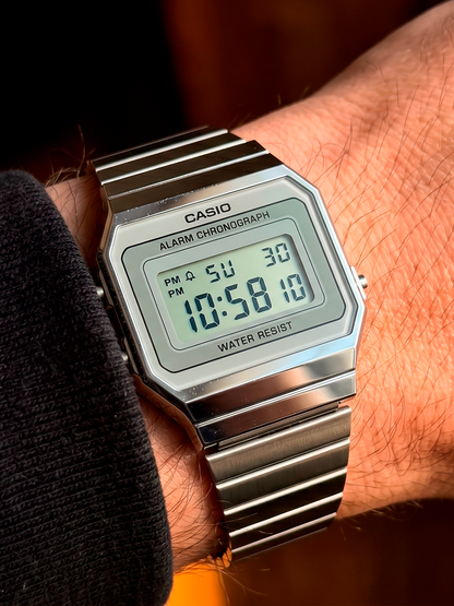 Reloj Casio Vintage A700WEV-7A Bisel Plateado