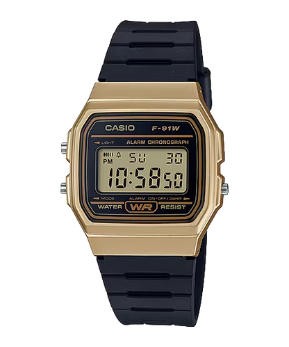 Reloj Casio Vintage F-91WM-9ADF Dorado/Negro