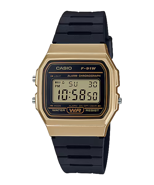 Reloj Casio Vintage F-91WM-9ADF Dorado/Negro
