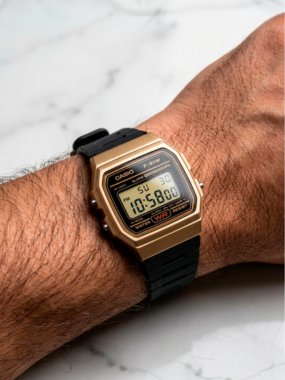 Reloj Casio Vintage F-91WM-9ADF Dorado/Negro